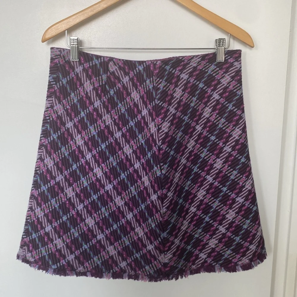 Kate Spade Plaid Tweed Skirt - Picture 3 of 6
